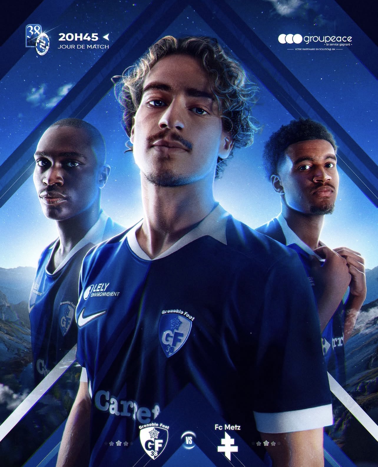 Affiche match day GF38 - FC Metz